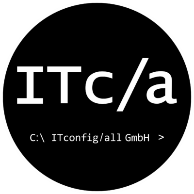 ITconfigall Logo schwarzer Hintergrund